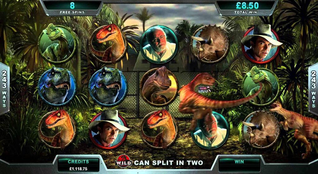 Jurassic Park Bonus Feature Slot Machine