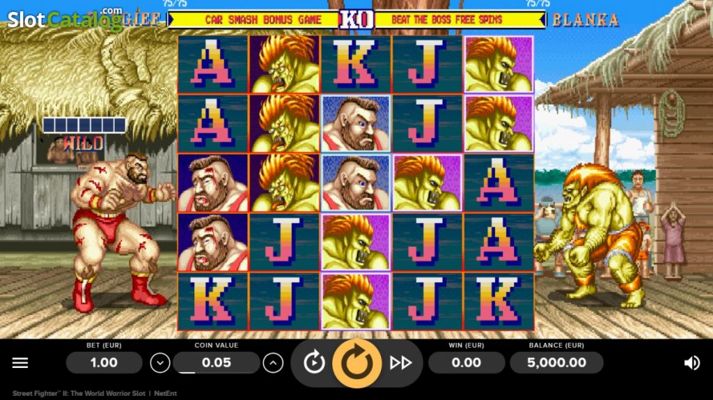 Street Fighter 2 Spielautomat von NetEnt