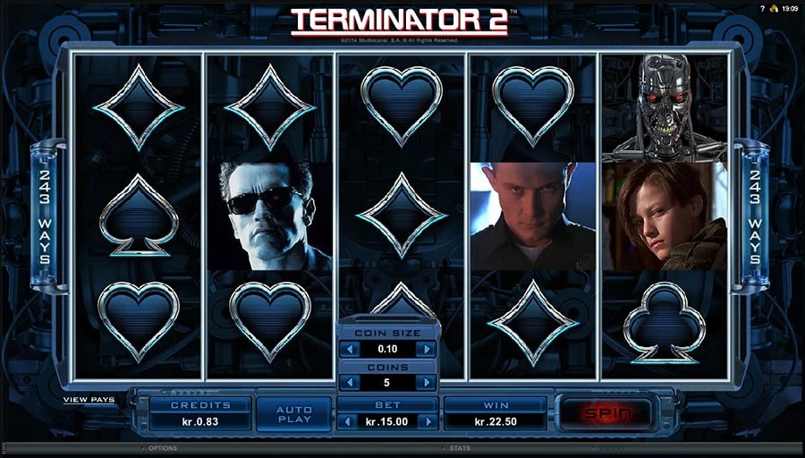 Panoramica della slot Terminator 2 di Microgaming
