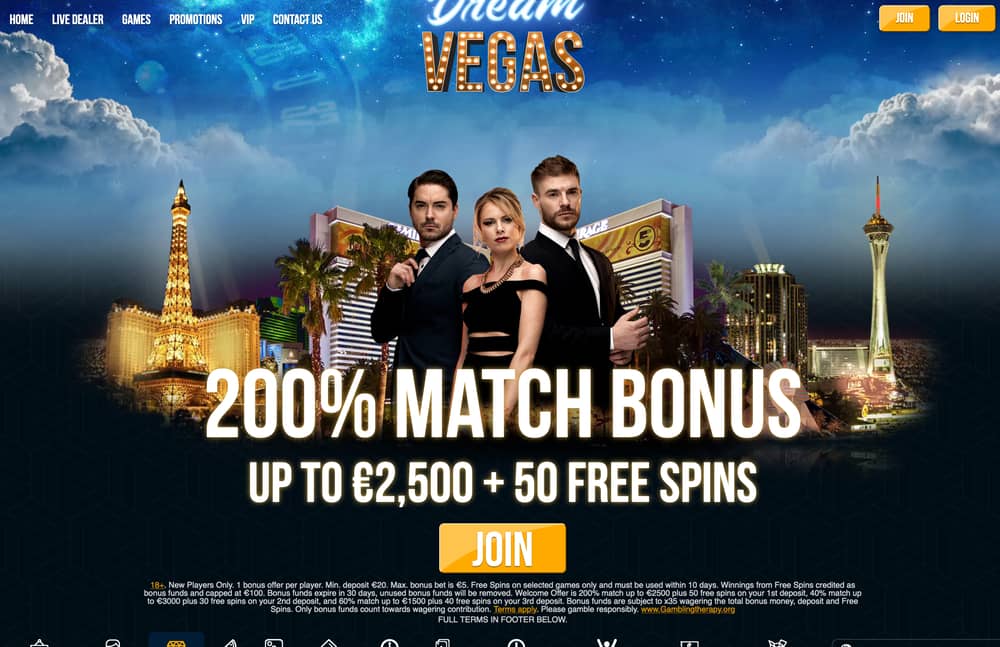 Dream Vegas ist ein Online-Kasino