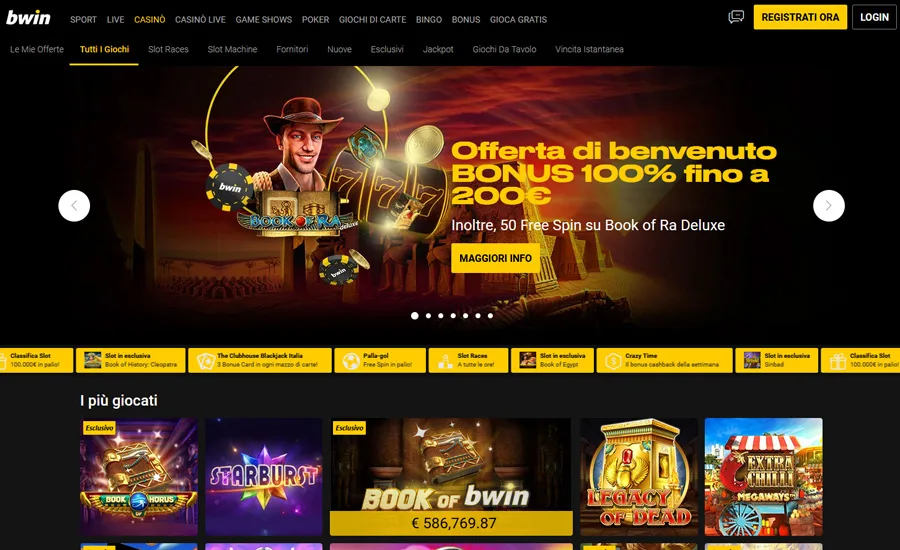 Sito web di Bwin Casino