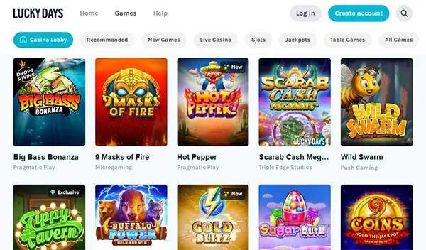 Vue mobile casino