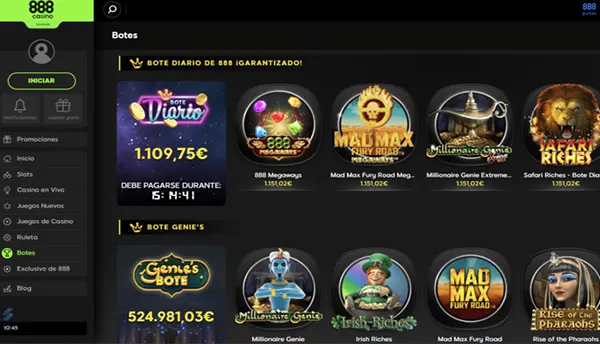 Métodos de pago casino